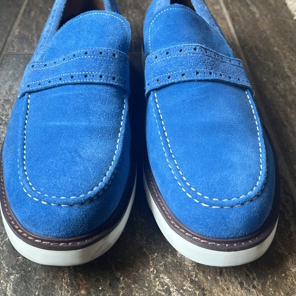 Robert Graham Blue Suede shoes - Picture 2 of 12